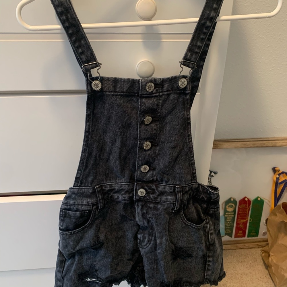 Black overalls